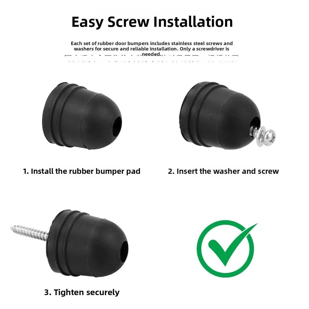 Door Bumper Pad / Threaded Fastening / for RV Sliding Doors