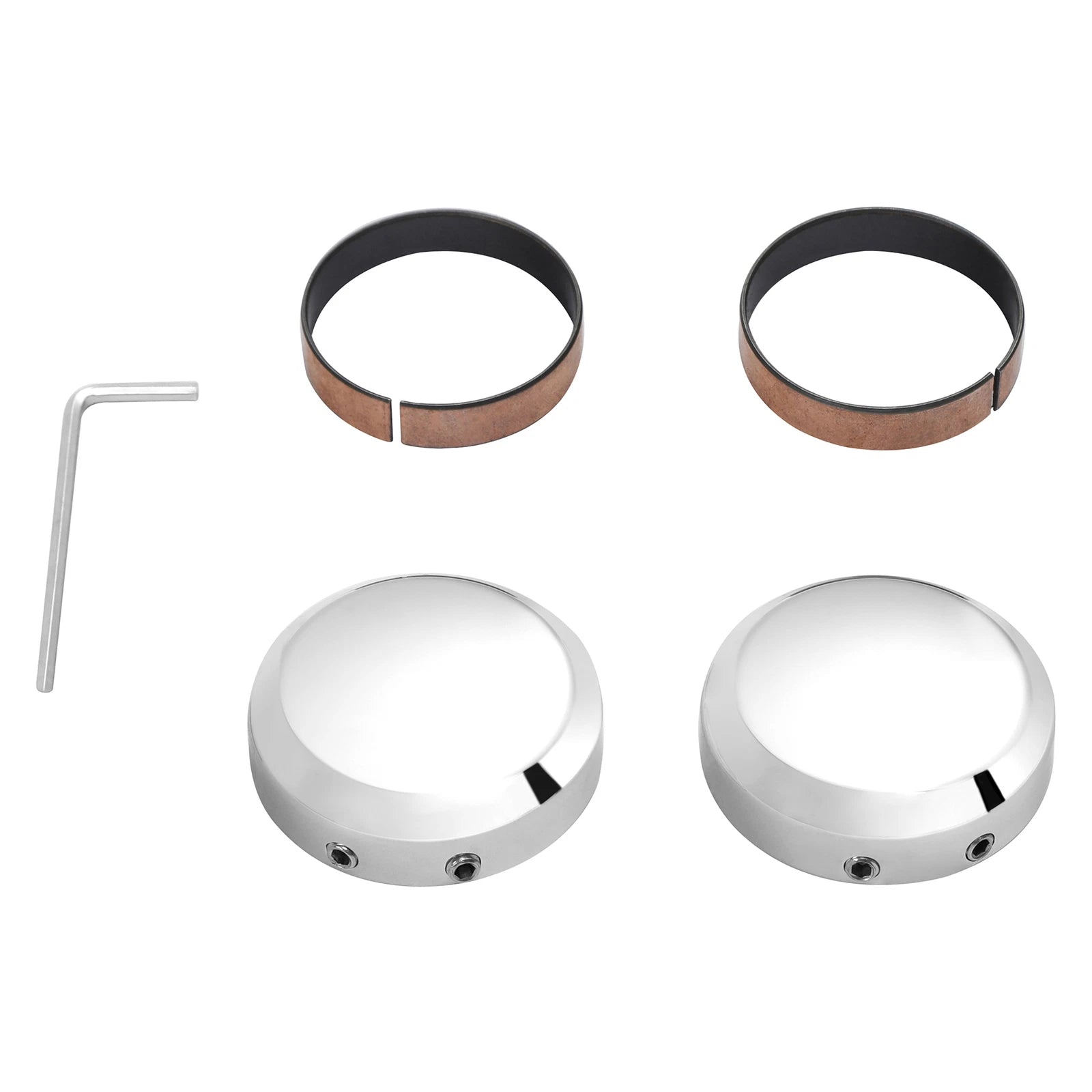 Front Fork Stem Upper Nut Covers for Harley Sportster Dyna (2014–2020)