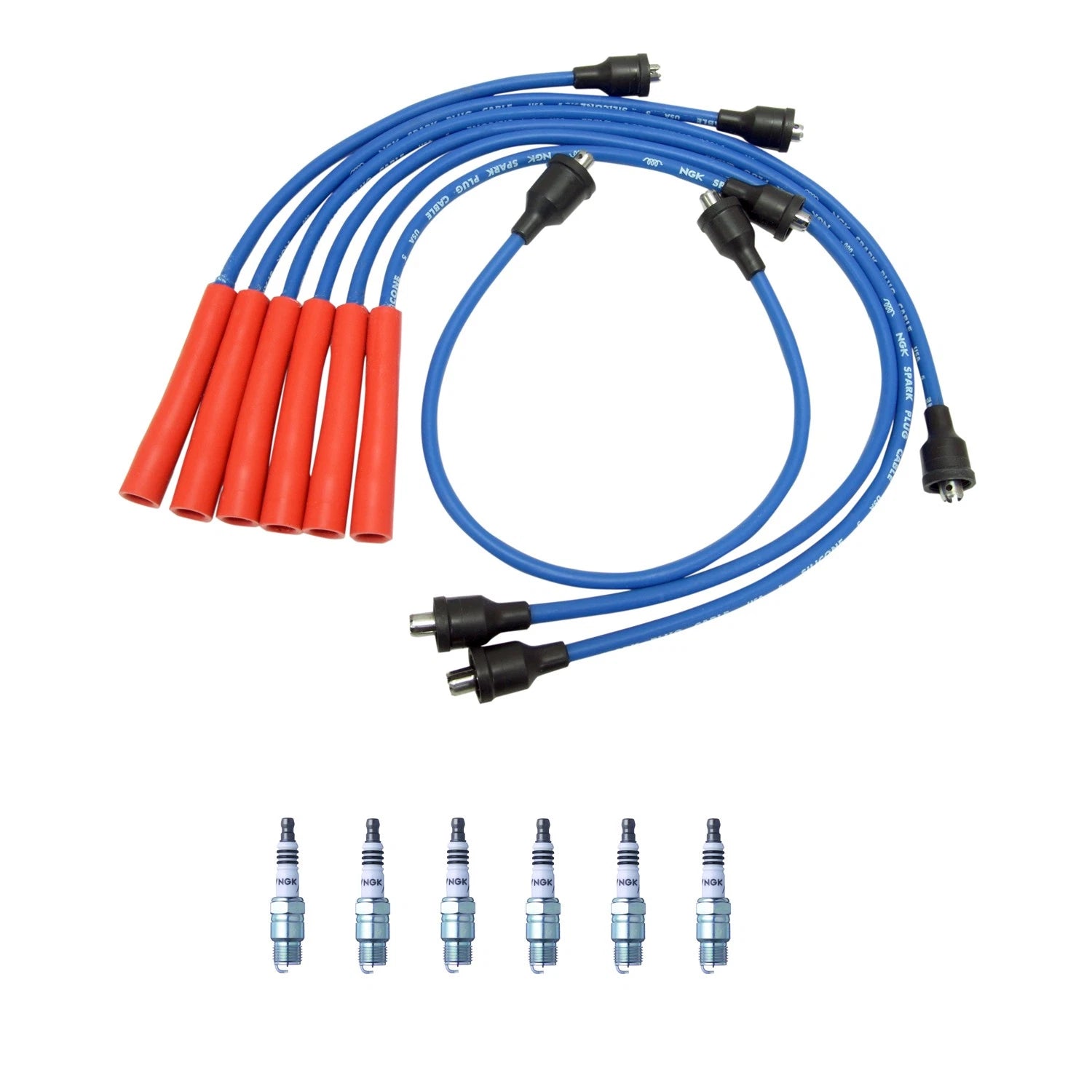 NGK Wire Set & 6 Iridium IX Spark Plugs for C10 C15 G10 G20 G35 Jimmy P10