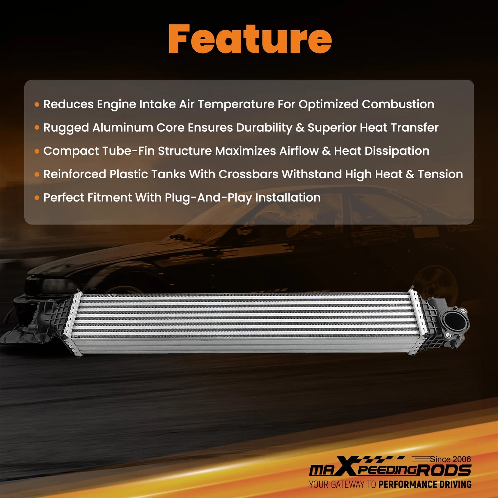 Turbo Charge Air Intercooler for Honda Civic CR-V L4 1.5L (2022–2023) 19710-64A-A01