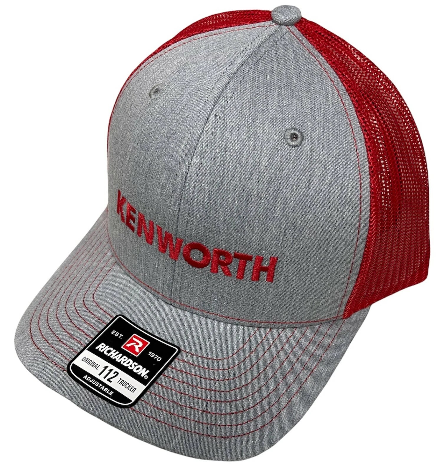 Kenworth Heather/Red Mesh Cap