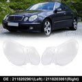 1 Pair Headlight Lens Cover Shell for Mercedes-Benz W211 (2002–2008)