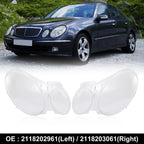 1 Pair Headlight Lens Cover Shell for Mercedes-Benz W211 (2002–2008)