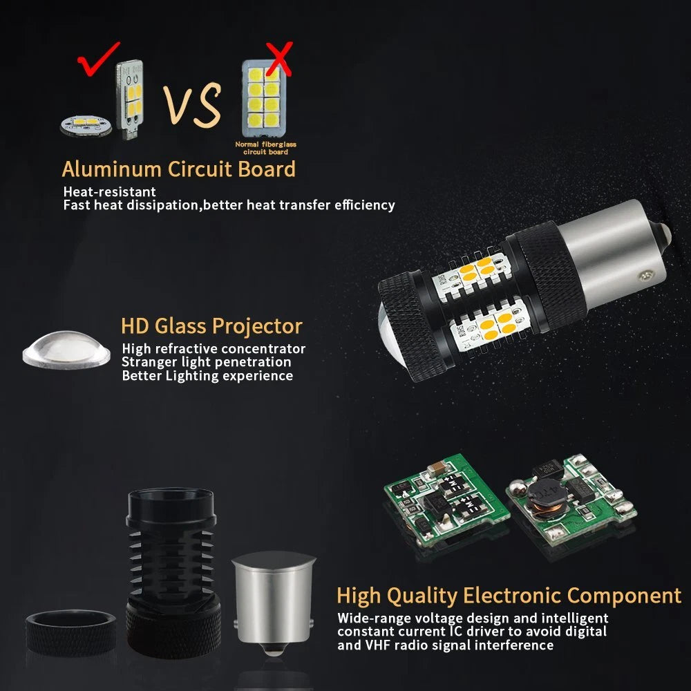 2X LED Backup Reverse Light Bulbs for Toyota Tacoma (1995–2000)