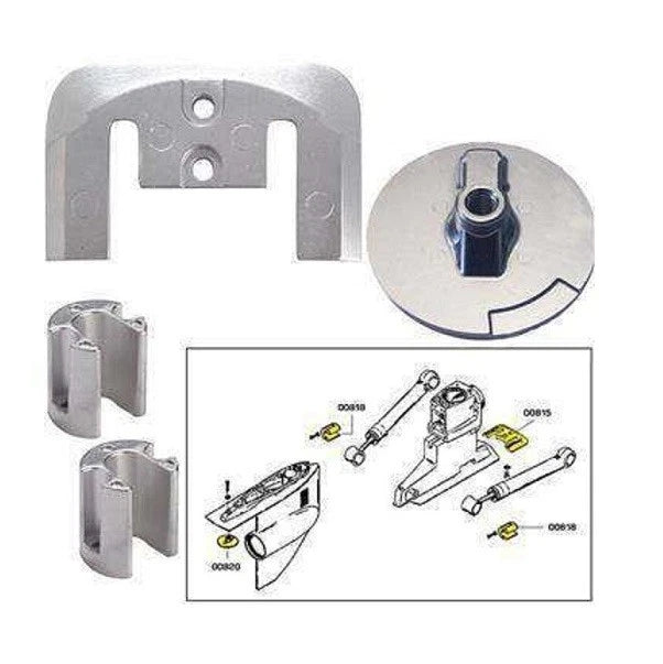 Anode Kit for Mercruiser Bravo 2 & 3 (Replaces 888761Q03)