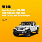 Front License Plate Mounting Bracket for Jeep Gladiator/Wrangler (2018–2023)