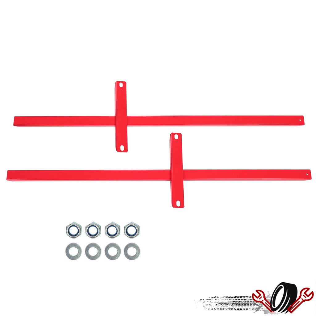 Subframe Connectors for Ford Mustang & Cobras (1979–2004) Red Steel