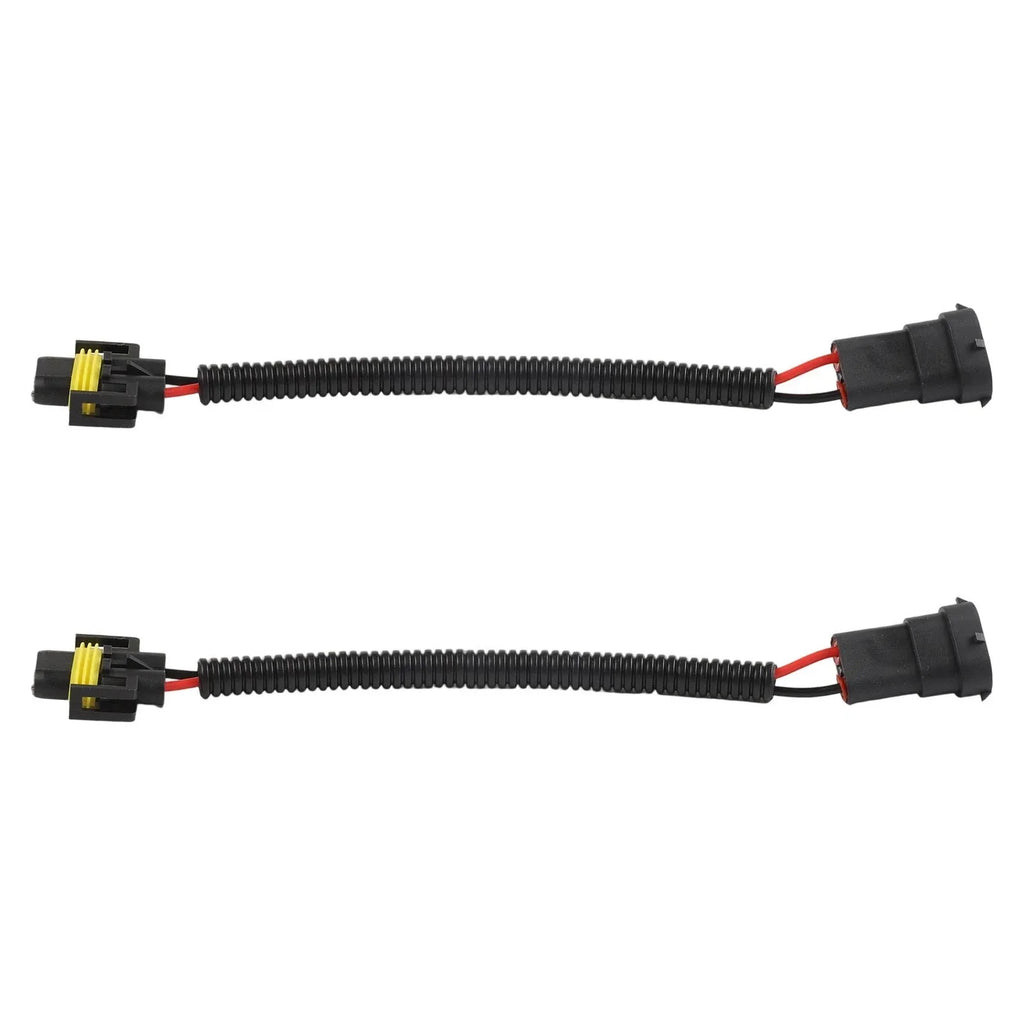 2 x Adapter Wiring Harness Plugs Prewired M/F H11 H8 H9