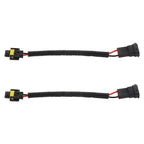 2 x Adapter Wiring Harness Plugs Prewired M/F H11 H8 H9