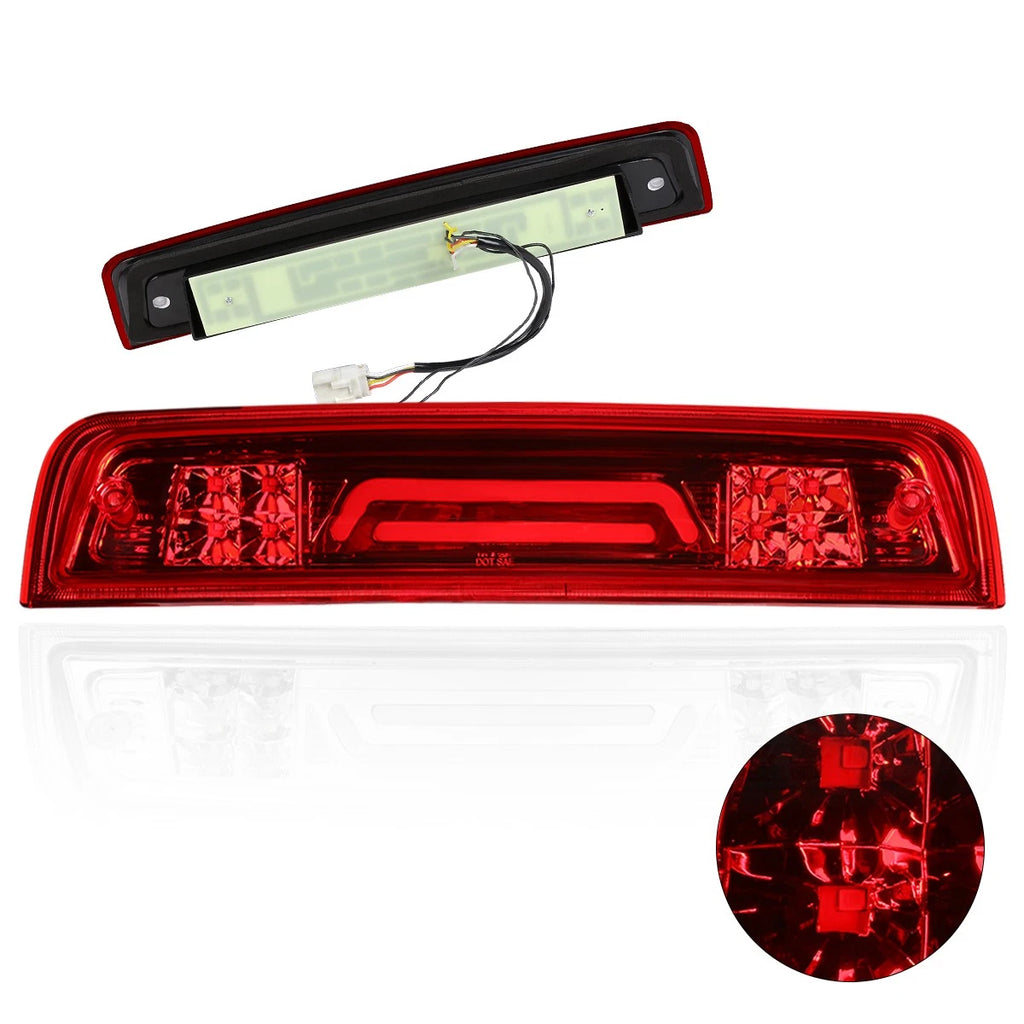 Dual 3D LED Bar Third Tail Brake Light + Cargo Lamp for Dodge Ram (2009–2017)