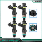 Set of 4 Fuel Injectors for Chevrolet City Express 2015–2018 (19316252)