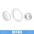 3 x Media Audio Volume Switch Knob Covers for Honda Civic (2022-2023) Silver
