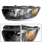 Set of 2 Halogen Headlights for Hyundai Elantra (2004–2006)