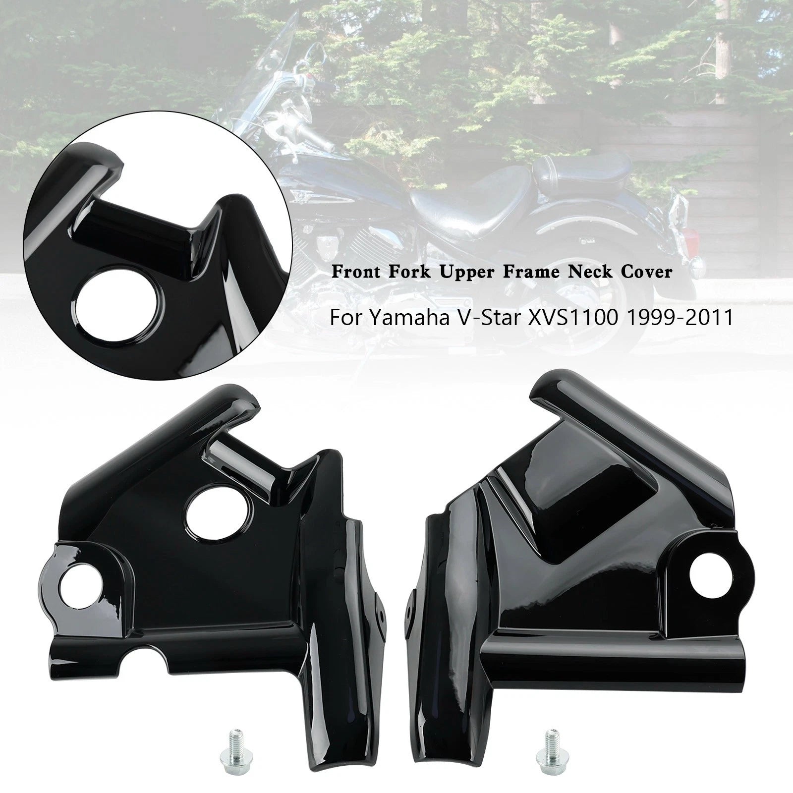 Front Fork Upper Frame Neck Cover for Yamaha V-Star XVS1100 (1999–2011)