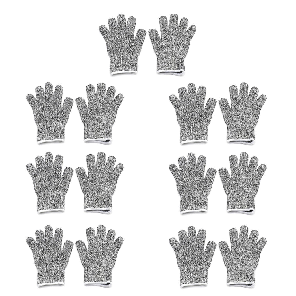 Cut Resistant Gloves for Kids (8-12 Years) - Level 5 Protection - 7 Pair