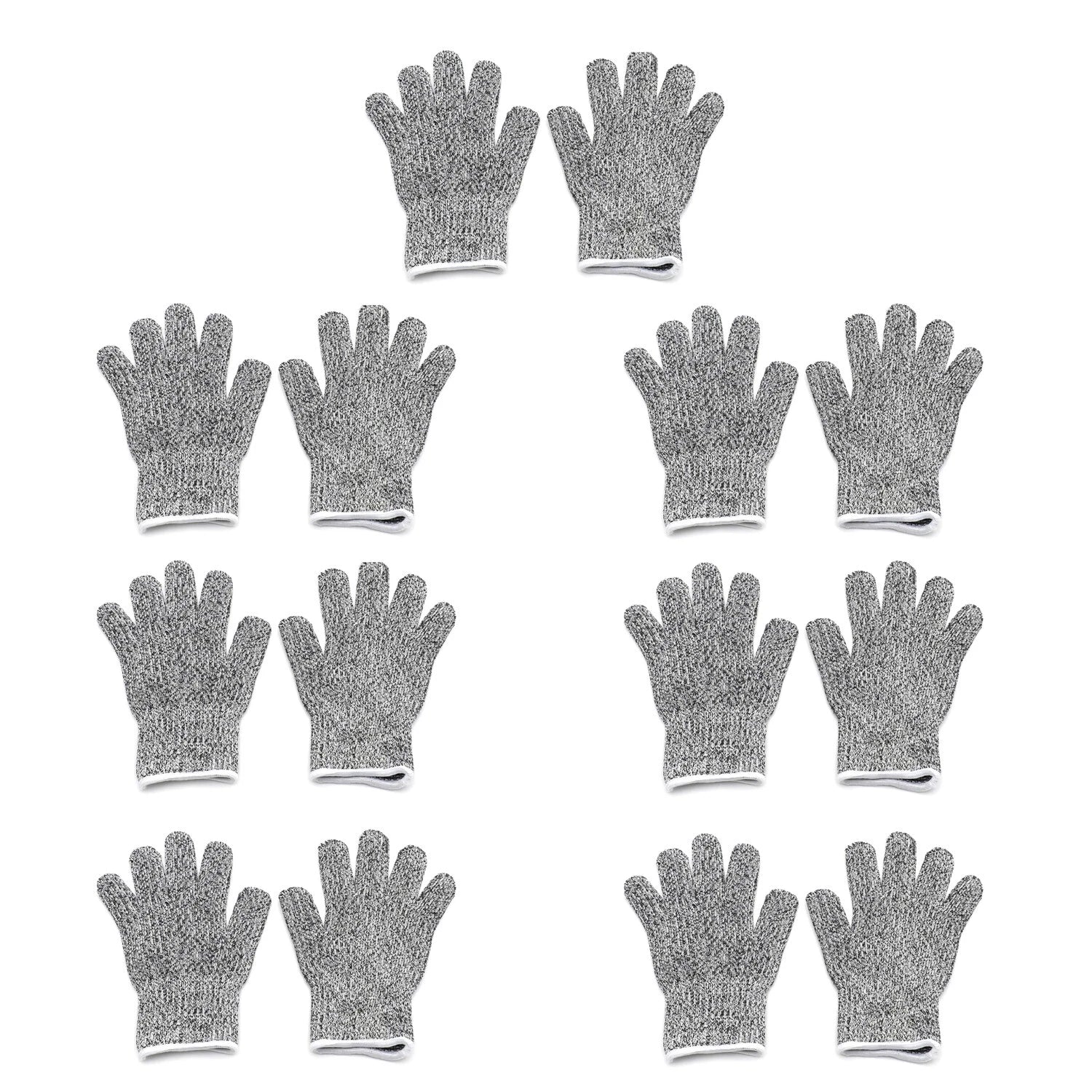 Cut Resistant Gloves for Kids (8-12 Years) - Level 5 Protection - 7 Pair