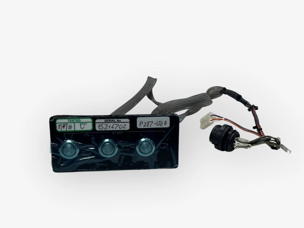 Marine Dual Windshield Wiper Panel, 3 Button, 24V