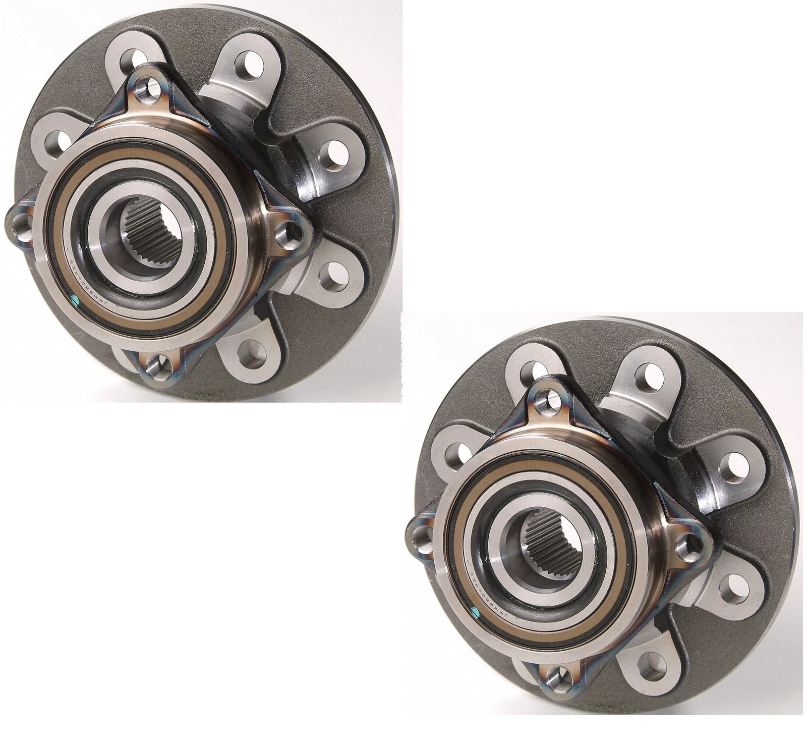 Set of 2 Front Moog Wheel Bearing Hub Kit for Ram 2500 (1994–1999) 4WD ABS