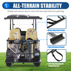 Golf Bag Holder Bracket for EZGO, Club Car, Yamaha Golf Carts (Universal)