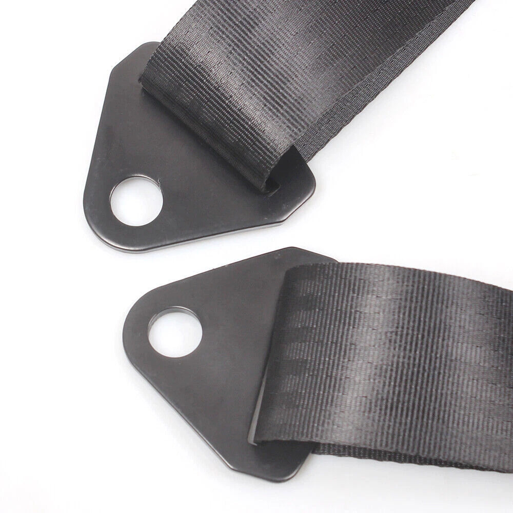 Set of 2 Black 4-Point Racing Harness Belts for ATV UTV Go-Kart