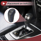 Gear Shift Knob Cover for Subaru Forester (2014–2017) Black Carbon Fiber Blue