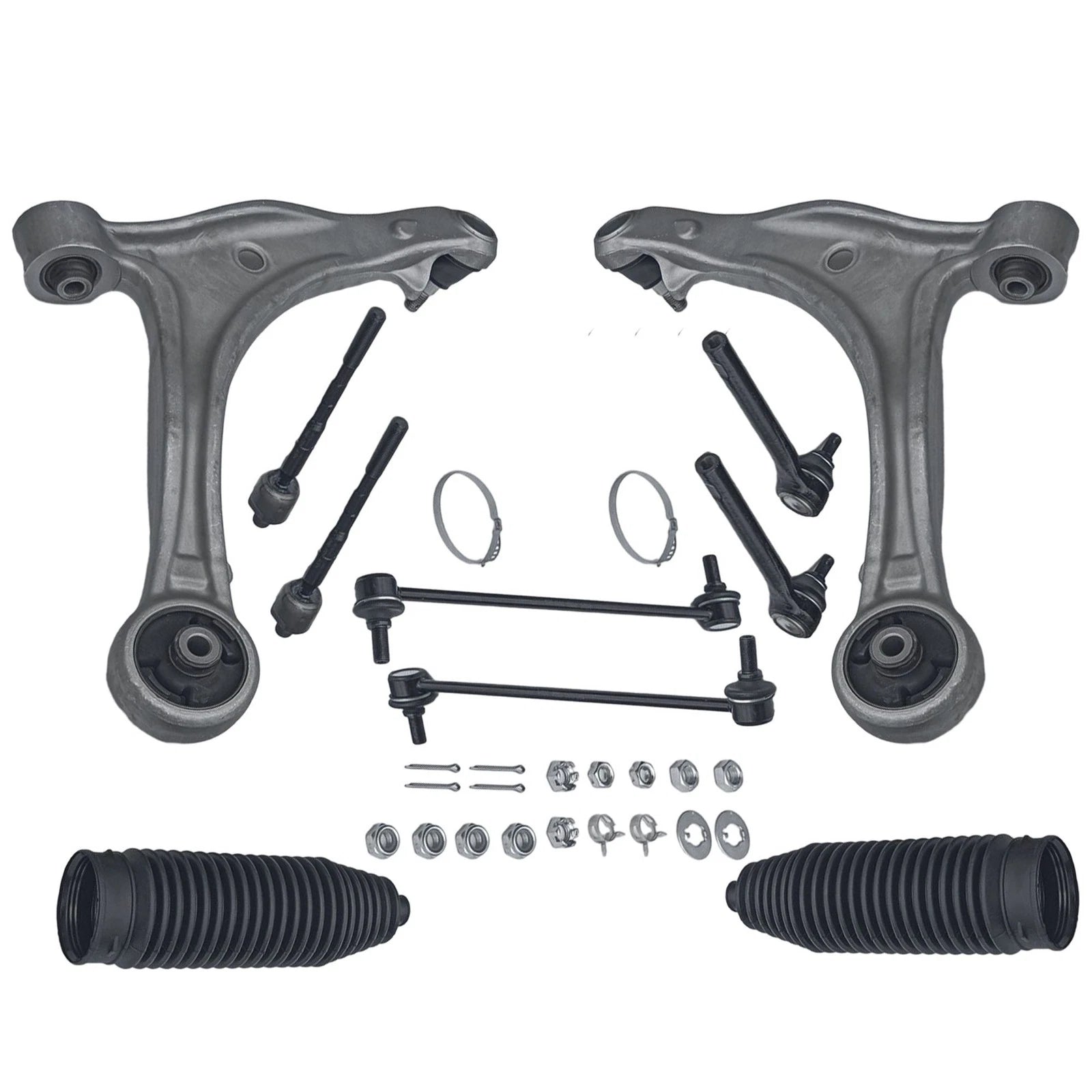 10PC Front Lower Control Arms Sway Bar Tie Rods for Honda Odyssey (2005–2010)