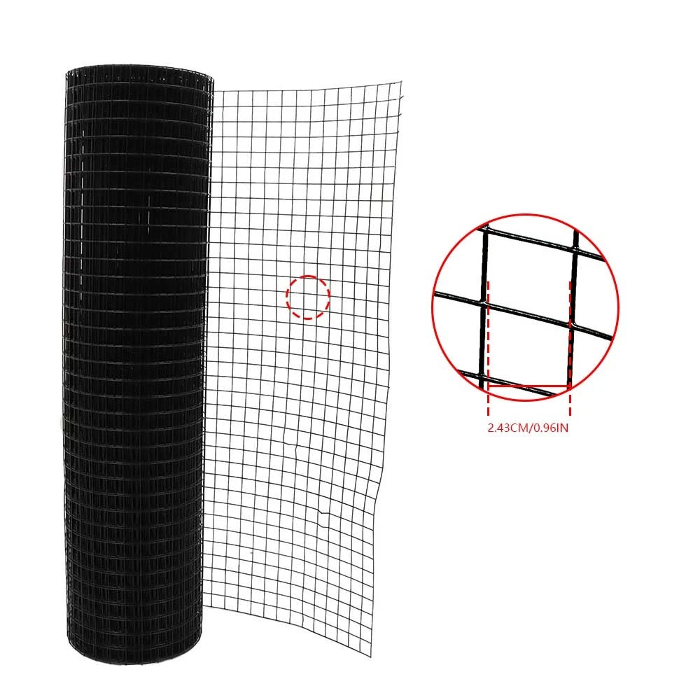 Vinyl Coated Welded Chicken Wire Mesh Fence for Various Applications (36in x 50ft)