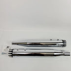 RCX 4.0" Chrome Slip-on Mufflers for Harley Touring (2017–2025)