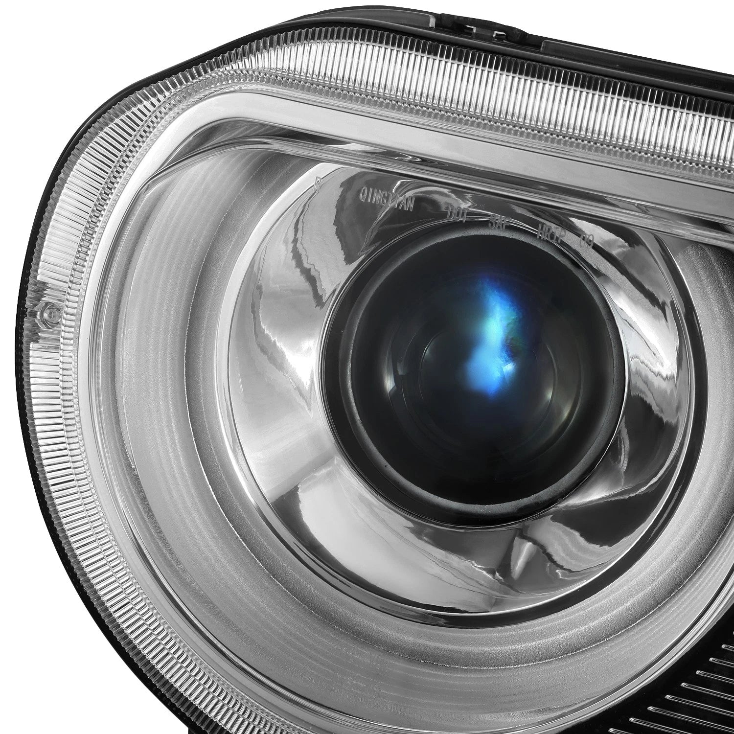 Chrome Housing Projector HID Headlight Lamps for Dodge Challenger (2008–2014)