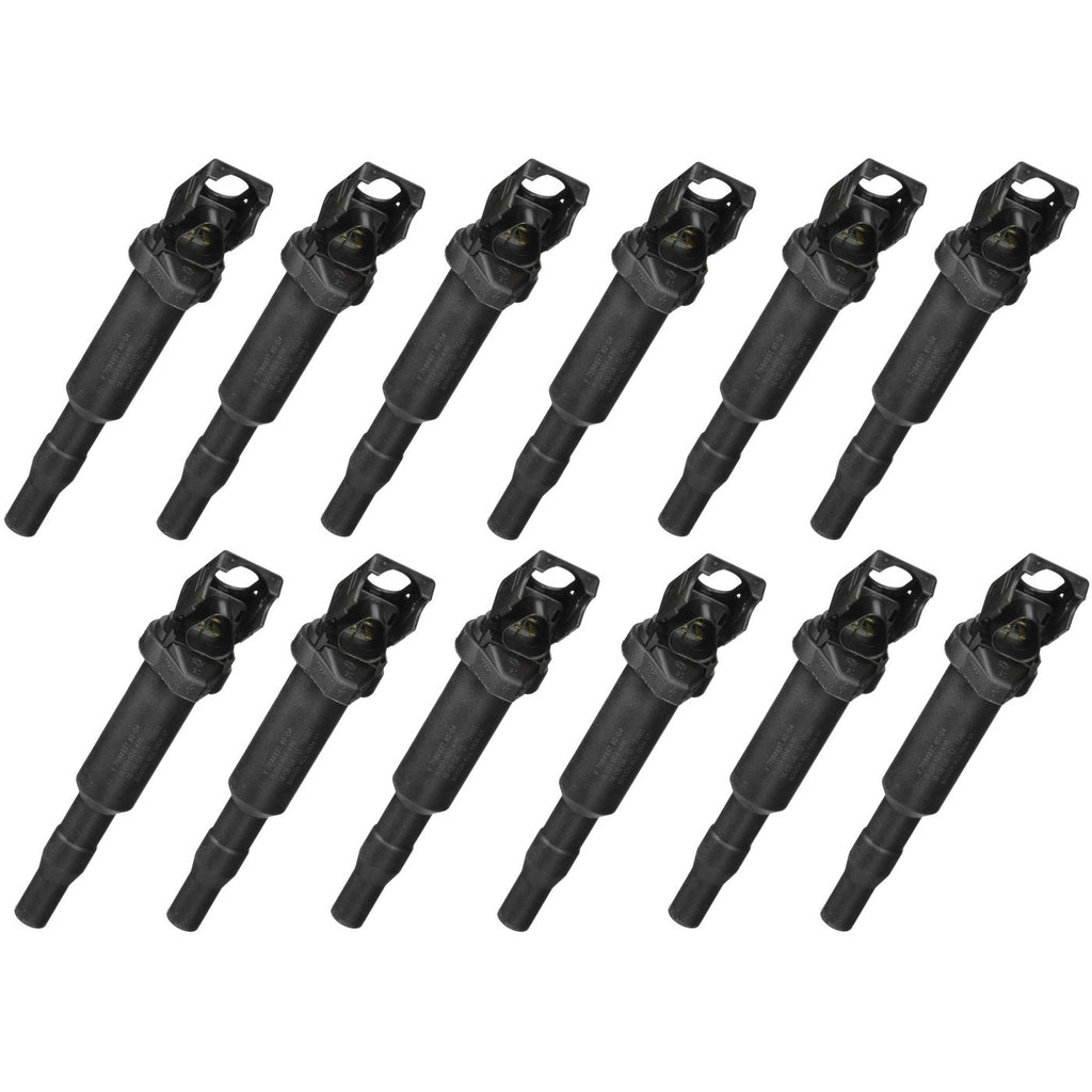 Set of 12 Ignition Coils for BMW 5 Series (E60, E61)