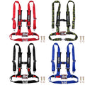 Set of 4 Racing 4 Point Auto Car Belt Buckle Harnesses