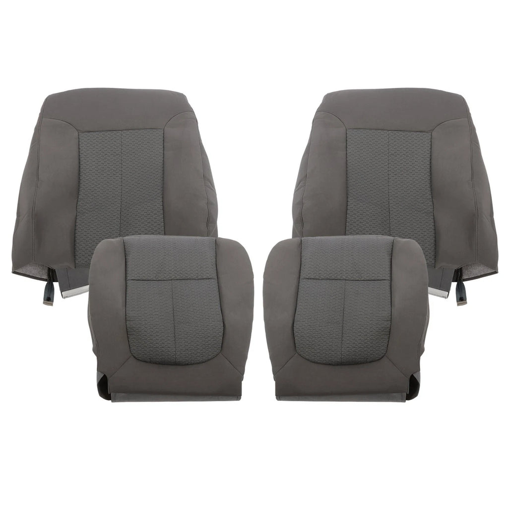 Front Cloth Seat Cover Gray & Driver Foam for Ford F250 F350 FX4 (2011–2016)