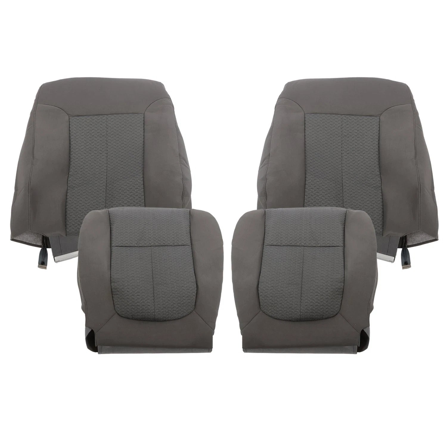 Front Cloth Seat Cover Gray & Driver Foam for Ford F250 F350 FX4 (2011–2016)