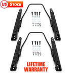 2X Universal Dual Lock Seat Sliders Rails Bracket Track Assembly