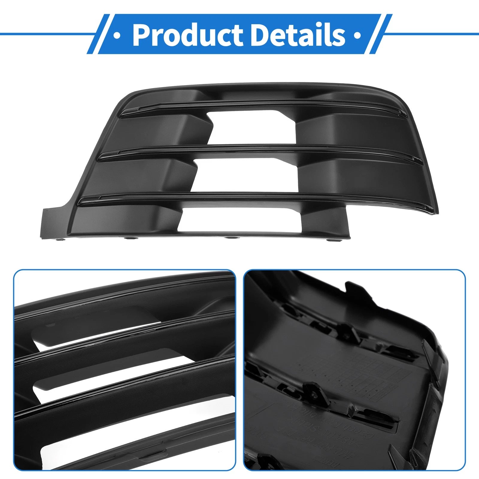 1pc Fog Light Grill for Audi Q7 S-Line (2016–2019) No. 4M0807681D