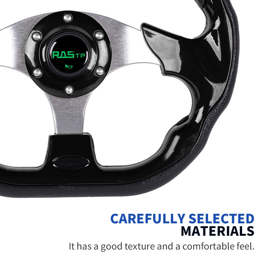320mm Black Steering Wheel for EZGO TXT RXV Yamaha Club Car