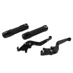 Black Extendable Brake Clutch Levers Grips for Kawasaki ZX10R/RR (2004-2023)