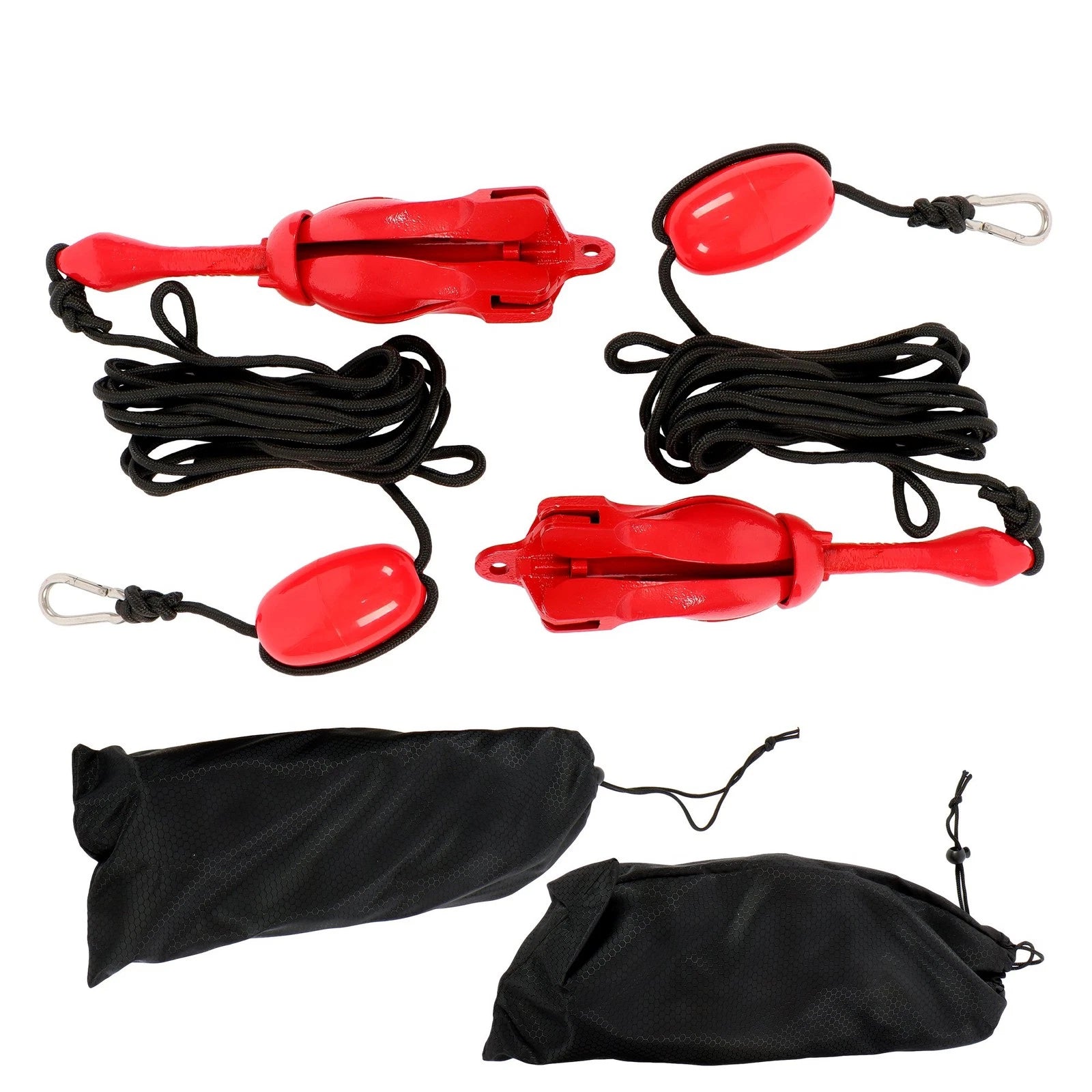 2-Pack Folding Kayak Anchor Set for Grapnel Boat (5.5LB)