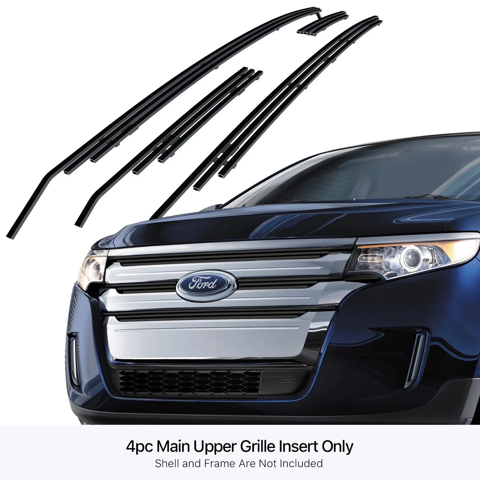 Stainless Steel Black Billet Grille Insert for Ford Edge (2011-2014)