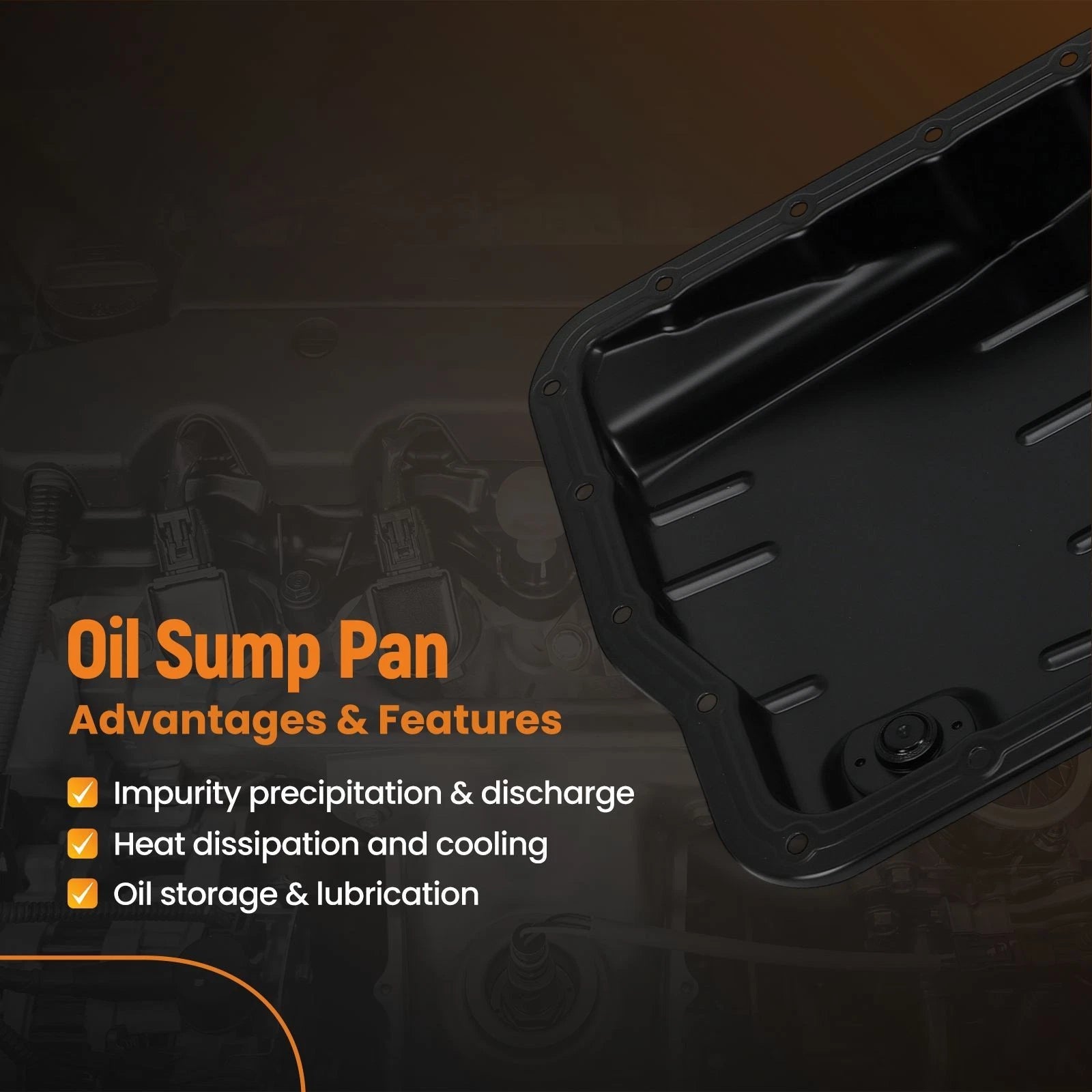 Transmission Oil Pan for Toyota Corolla L4 2.4L (2009–2012) 35106-33040