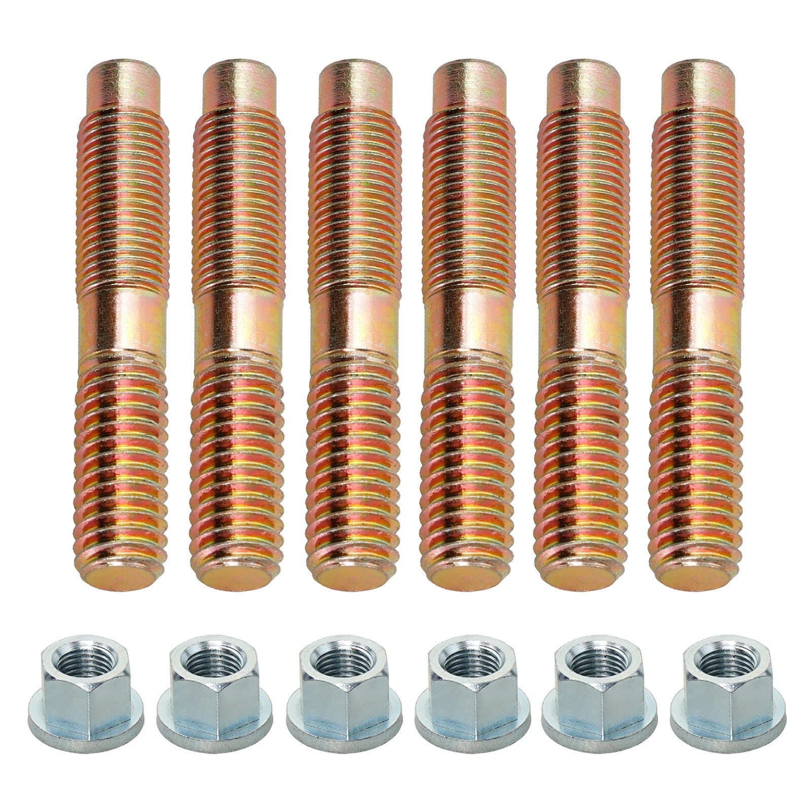 Set of 6 Transfer Case Studs Nuts for Jeep YJ TJ (1984-2011)