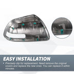 Pair Rearview Mirror Cover Cap Chrome for Toyota Hilux Vigo (2012–2014)
