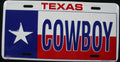 License Plate Tag for Duramax Pickup Truck (REBEL DIXIE COWBOY)