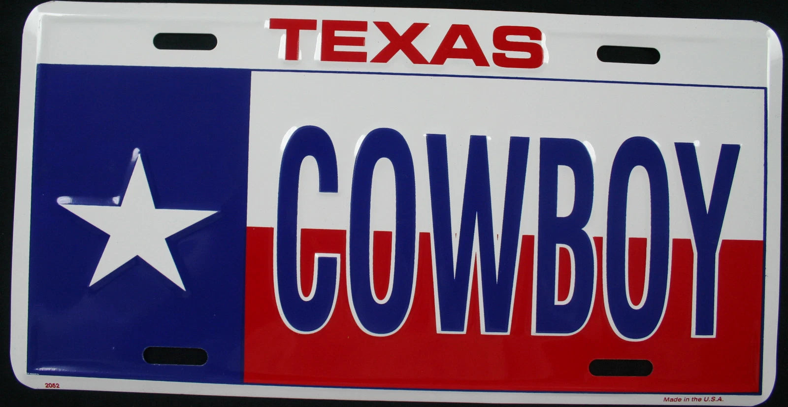 License Plate Tag for Duramax Pickup Truck (REBEL DIXIE COWBOY)