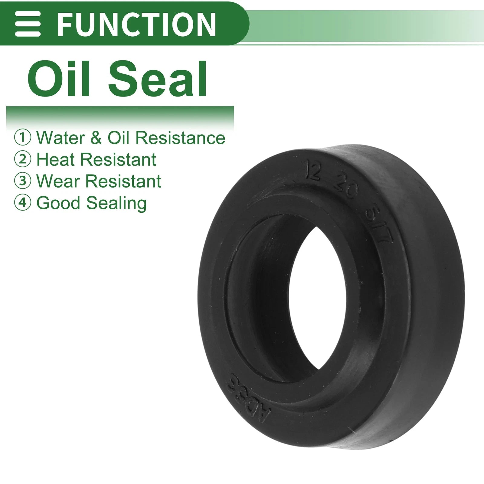 Set of 5 Oil Seal Rotary Shaft Seal NBR Rubber 12x20x5mm for Various Models