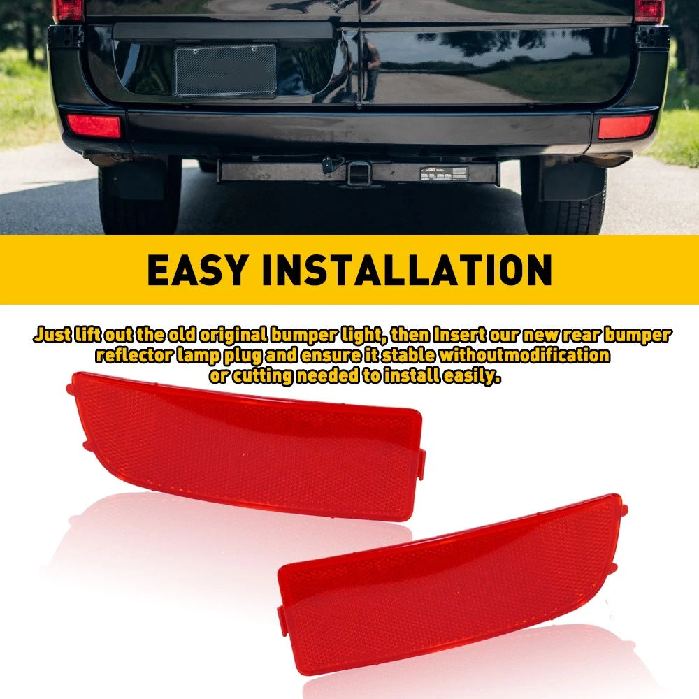 2X Rear Bumper Light Reflector for Mercedes Sprinter W906 (2006–2018)