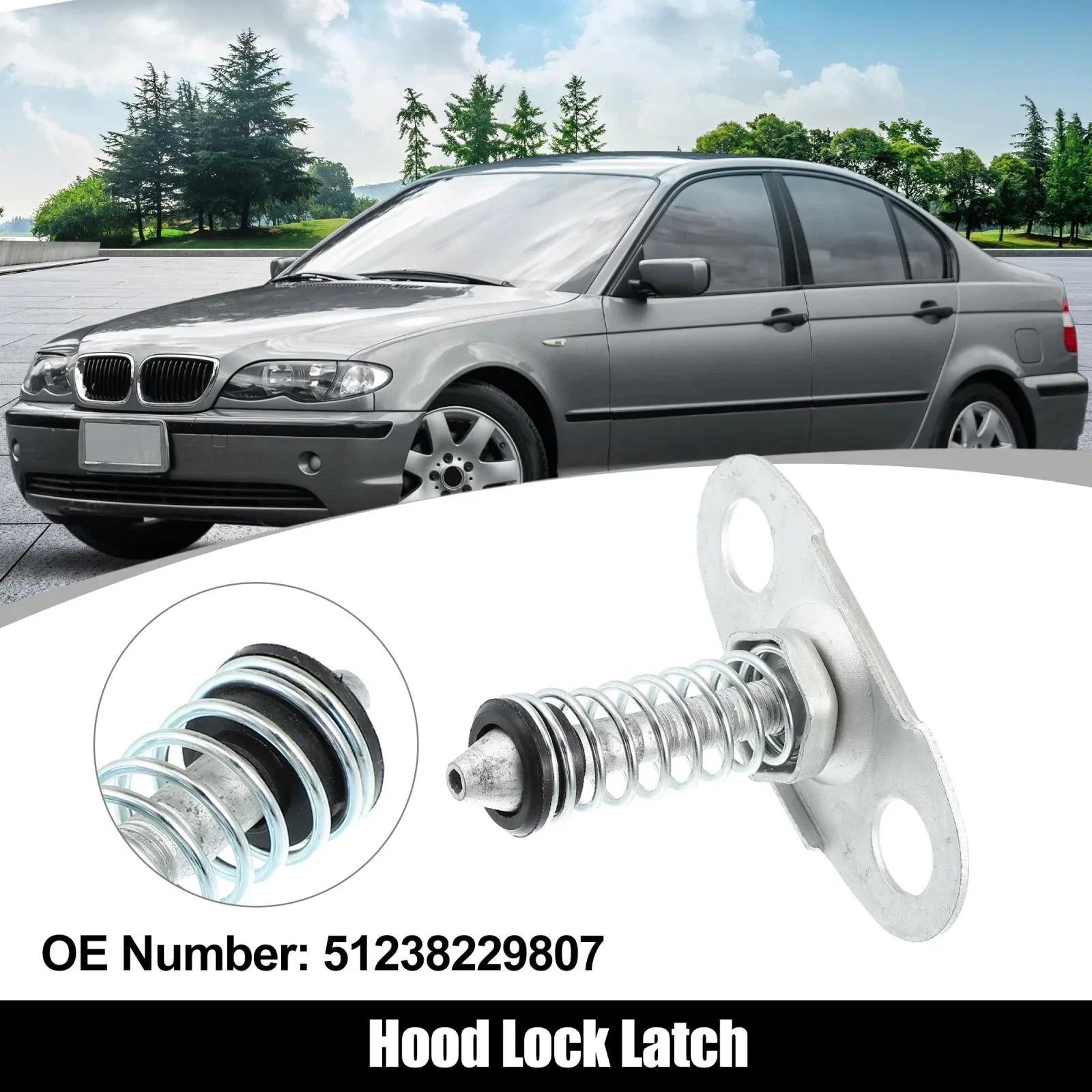 Car Front Upper Hood Catch Latch Lock for BMW E46 E52 E53 (1999-2006)