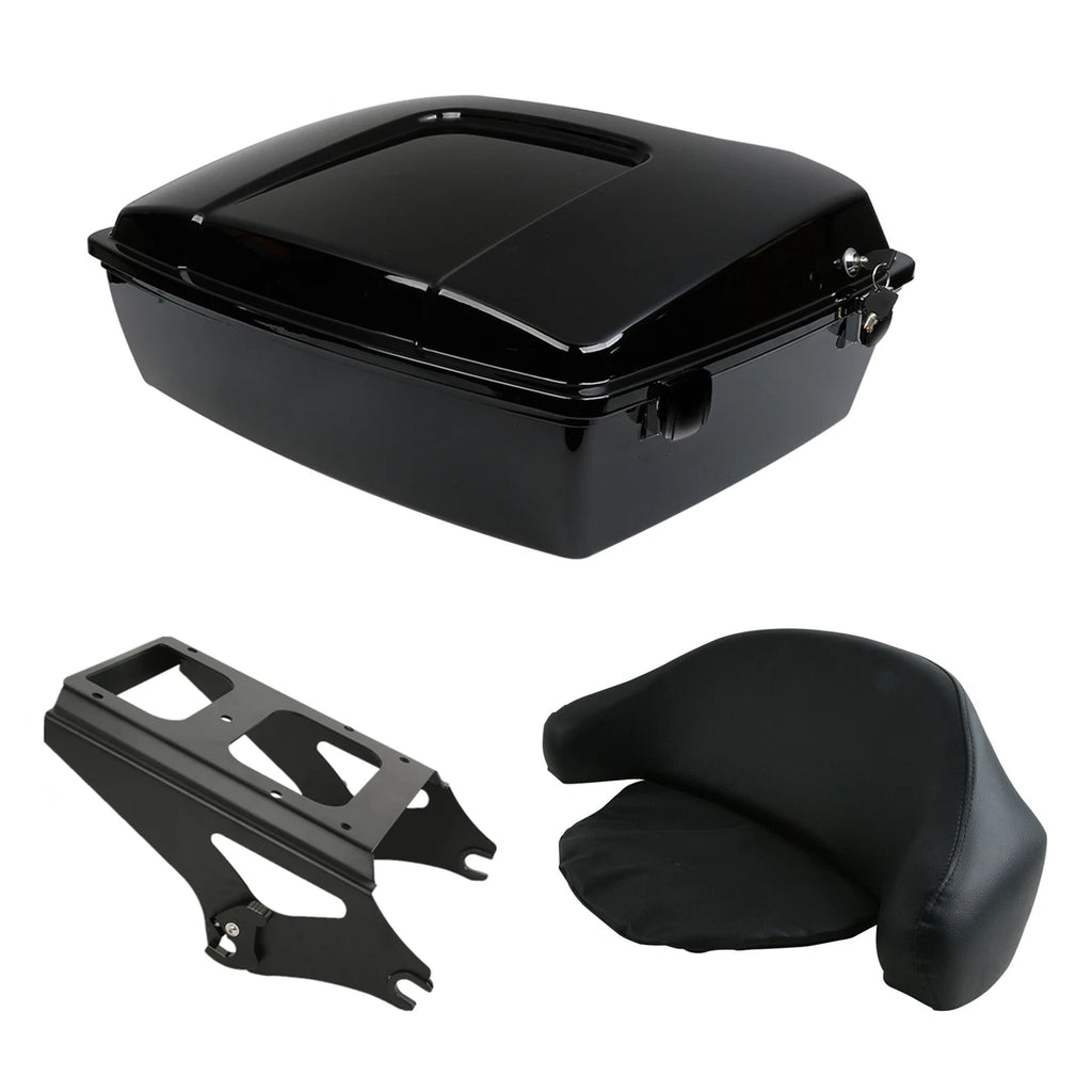 Chopped Trunk Backrest Mount Rack for Harley Touring (2009–2013)