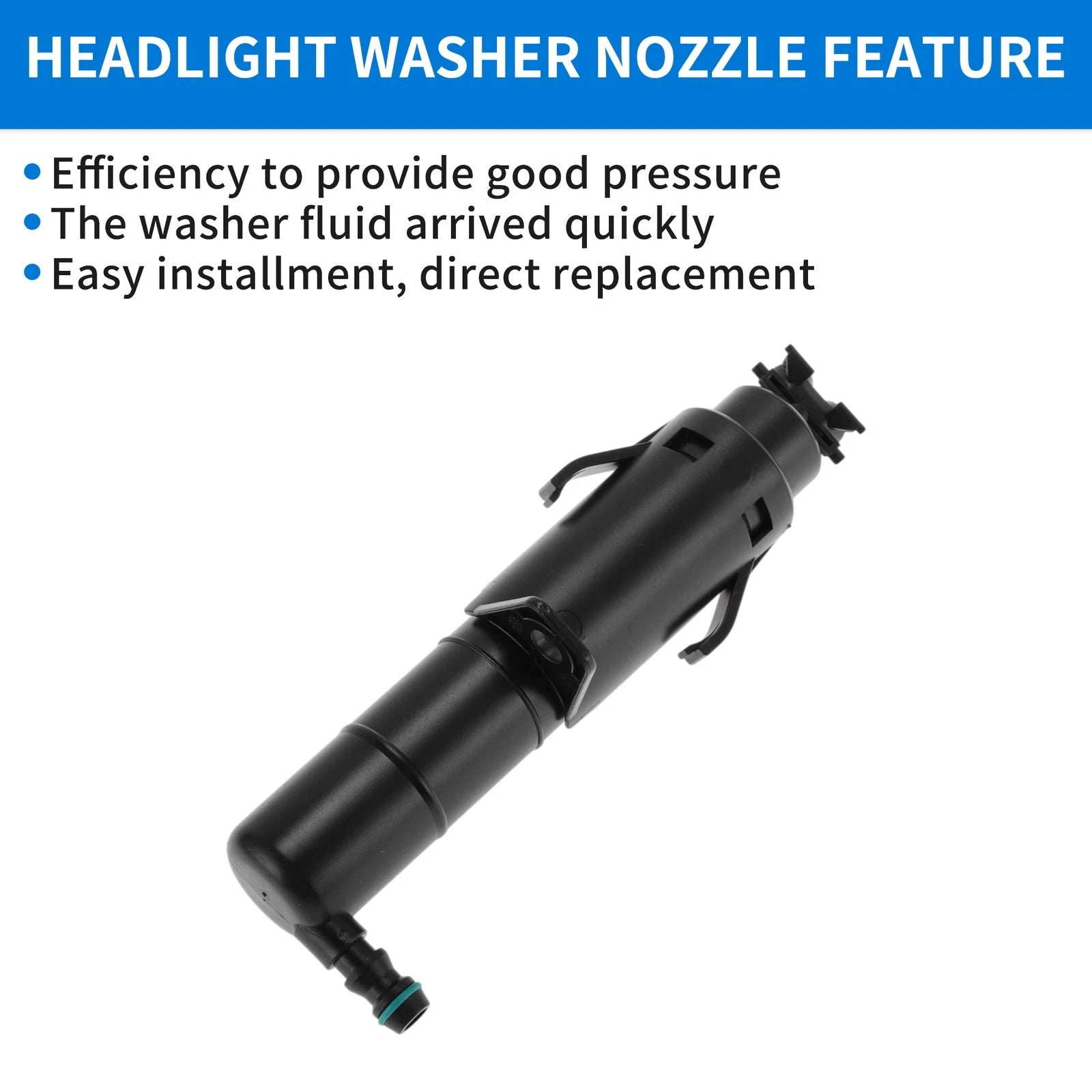 Set of 2 Headlight Washer Nozzles for Volkswagen Golf MK6 (2009–2014) 5K0955978A