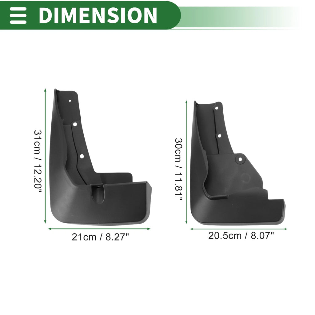 Set of 4 Mud Flaps Splash Guards for Mitsubishi ASX (2010–2023)